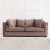 Comodo divano moderno in tessuto Chesterfield
