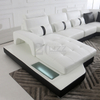 Comodo divano componibile a led per il tempo libero con contenitore