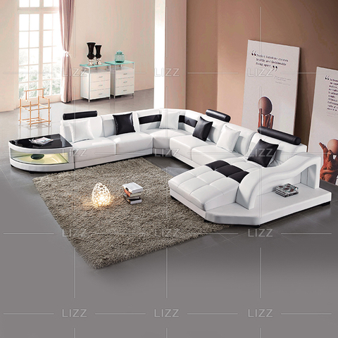 Divano Componibile Home Canvas Led con Grandi Cuscini