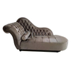 Divano da soggiorno con chaise longue americano Chesterfield