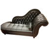 Divano da soggiorno con chaise longue americano Chesterfield