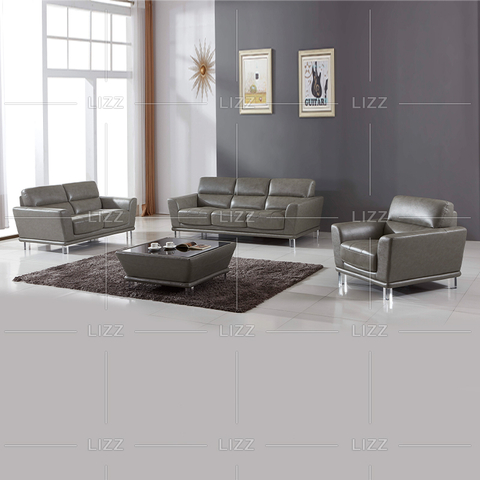 Divano da soggiorno grigio piccolo per home theater