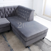 Comodo divano da salotto Chesterfield a forma di L