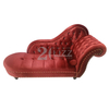 Divano da soggiorno con chaise longue americano Chesterfield